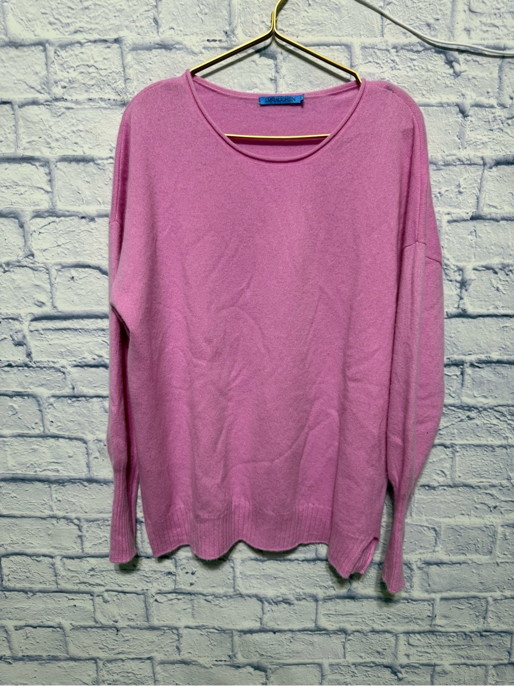 J. McLaughlin Light Pink Crewneck Sweater
